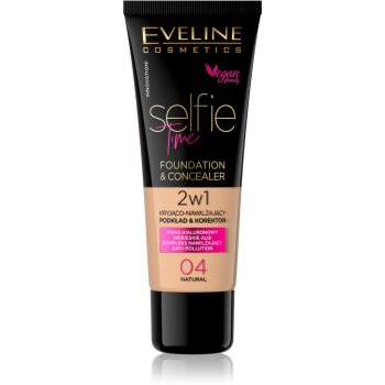 Eveline Cosmetics Selfie Time make-up si corector 2 in 1 - imagine 2
